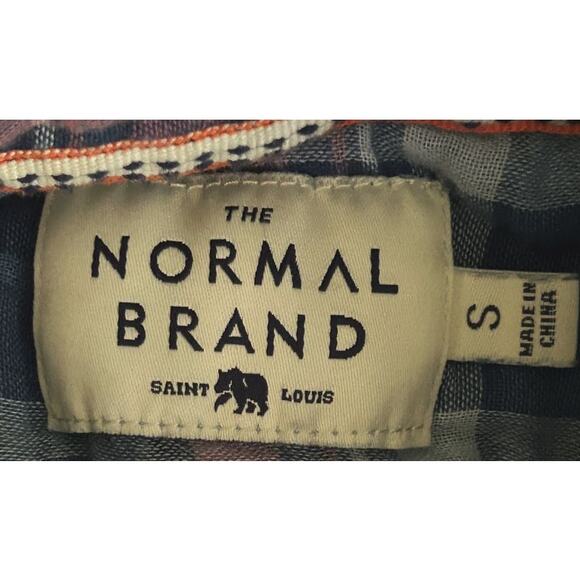 The Normal Brand Blue & Pink Plaid Flannel Button Up Cotton Shirt Women's Small - Picture 5 of 6